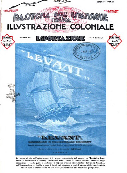 Rassegna dell'espansione italica illustrazione coloniale