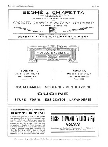 Rassegna dell'espansione italica illustrazione coloniale