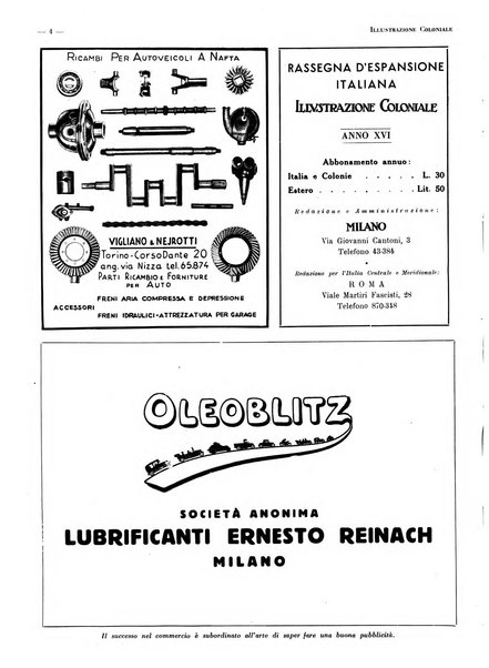 Rassegna dell'espansione italica illustrazione coloniale