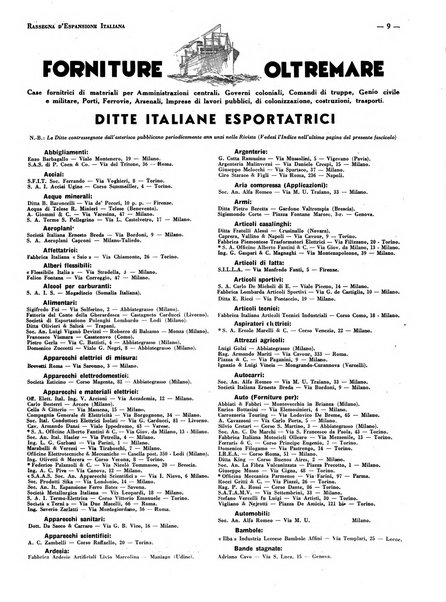 Rassegna d'espansione italiana illustrazione coloniale