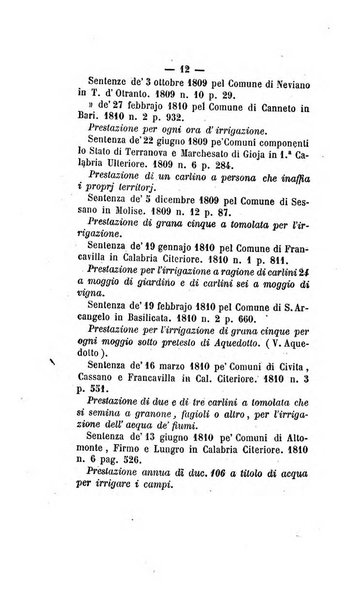 Bullettino delle sentenze emanate dalla Suprema commissione per le liti fra i già baroni ed i comuni