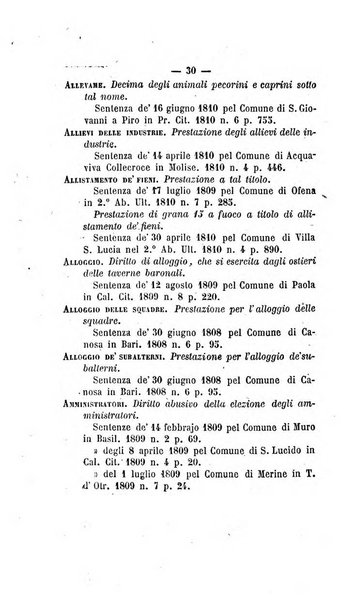 Bullettino delle sentenze emanate dalla Suprema commissione per le liti fra i già baroni ed i comuni