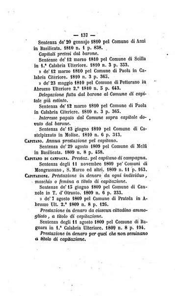 Bullettino delle sentenze emanate dalla Suprema commissione per le liti fra i già baroni ed i comuni