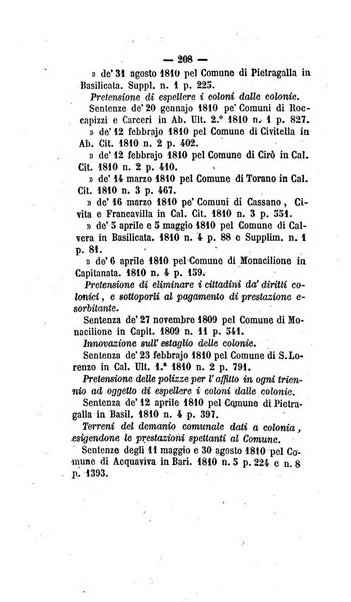 Bullettino delle sentenze emanate dalla Suprema commissione per le liti fra i già baroni ed i comuni