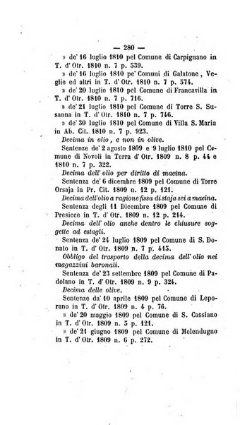 Bullettino delle sentenze emanate dalla Suprema commissione per le liti fra i già baroni ed i comuni