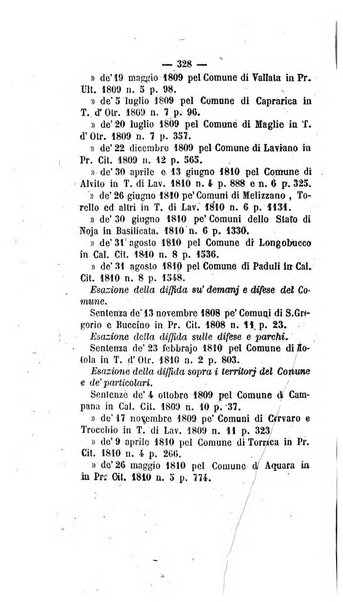 Bullettino delle sentenze emanate dalla Suprema commissione per le liti fra i già baroni ed i comuni