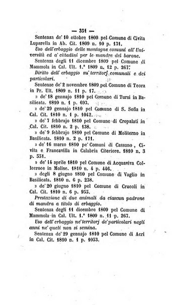 Bullettino delle sentenze emanate dalla Suprema commissione per le liti fra i già baroni ed i comuni