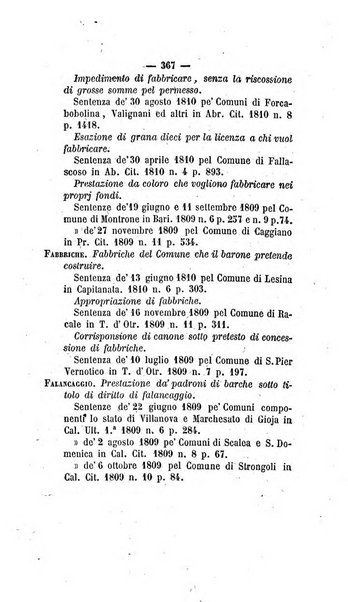 Bullettino delle sentenze emanate dalla Suprema commissione per le liti fra i già baroni ed i comuni