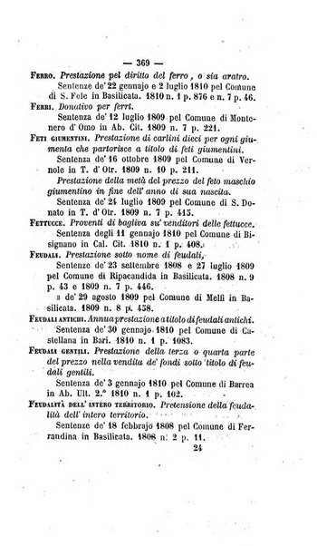 Bullettino delle sentenze emanate dalla Suprema commissione per le liti fra i già baroni ed i comuni