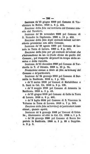 Bullettino delle sentenze emanate dalla Suprema commissione per le liti fra i già baroni ed i comuni