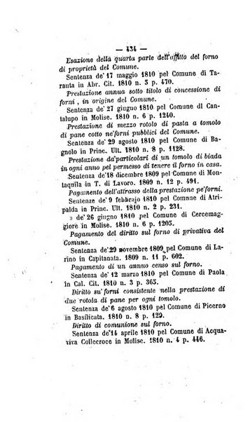 Bullettino delle sentenze emanate dalla Suprema commissione per le liti fra i già baroni ed i comuni