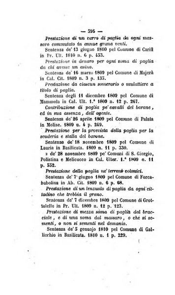 Bullettino delle sentenze emanate dalla Suprema commissione per le liti fra i già baroni ed i comuni