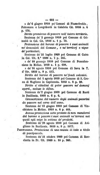 Bullettino delle sentenze emanate dalla Suprema commissione per le liti fra i già baroni ed i comuni