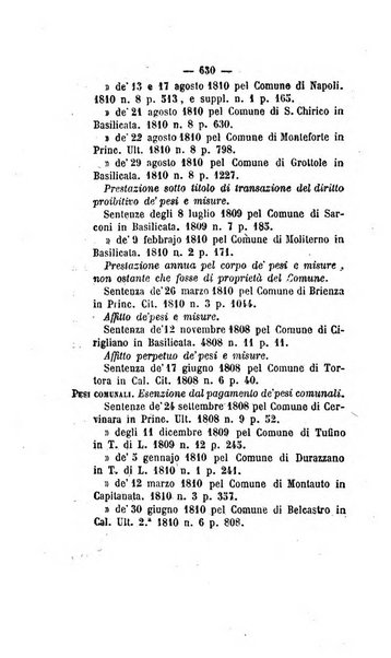 Bullettino delle sentenze emanate dalla Suprema commissione per le liti fra i già baroni ed i comuni