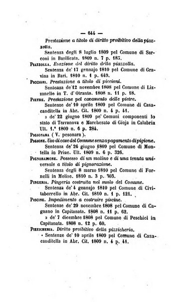 Bullettino delle sentenze emanate dalla Suprema commissione per le liti fra i già baroni ed i comuni