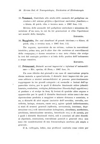 Rivista italiana di neuropatologia, psichiatria ed elettroterapia