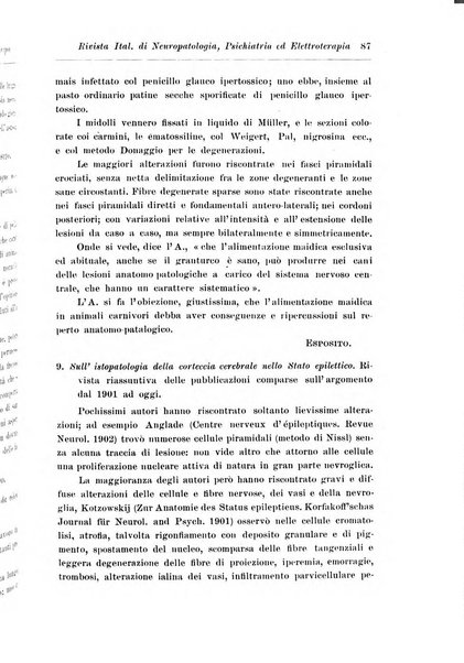 Rivista italiana di neuropatologia, psichiatria ed elettroterapia