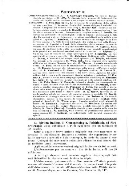 Rivista italiana di neuropatologia, psichiatria ed elettroterapia