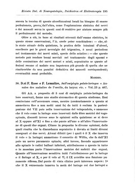 Rivista italiana di neuropatologia, psichiatria ed elettroterapia