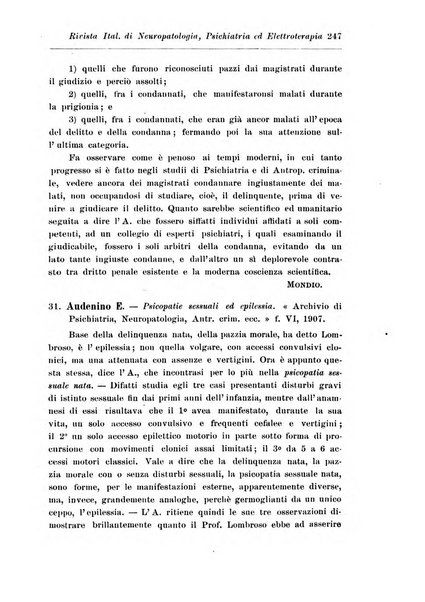 Rivista italiana di neuropatologia, psichiatria ed elettroterapia