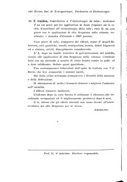 Rivista italiana di neuropatologia, psichiatria ed elettroterapia