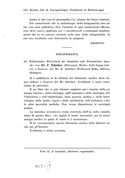 Rivista italiana di neuropatologia, psichiatria ed elettroterapia