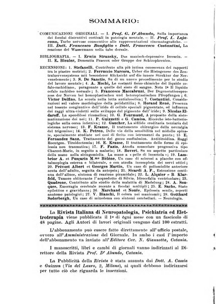 Rivista italiana di neuropatologia, psichiatria ed elettroterapia