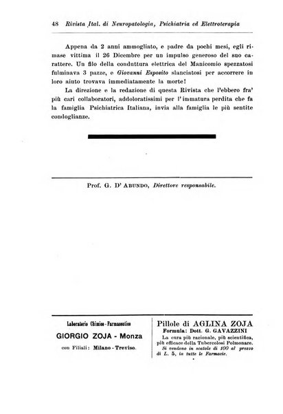 Rivista italiana di neuropatologia, psichiatria ed elettroterapia