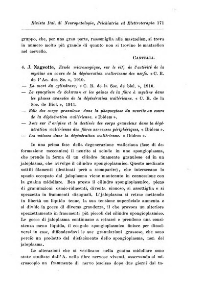 Rivista italiana di neuropatologia, psichiatria ed elettroterapia