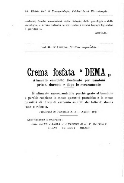 Rivista italiana di neuropatologia, psichiatria ed elettroterapia