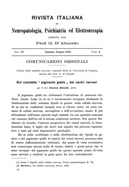 Rivista italiana di neuropatologia, psichiatria ed elettroterapia