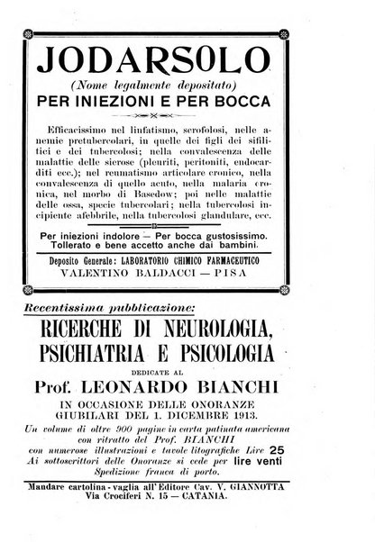 Rivista italiana di neuropatologia, psichiatria ed elettroterapia