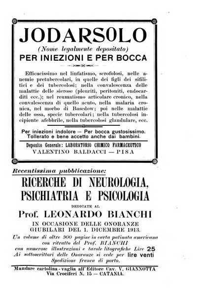 Rivista italiana di neuropatologia, psichiatria ed elettroterapia