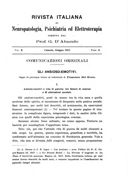 Rivista italiana di neuropatologia, psichiatria ed elettroterapia