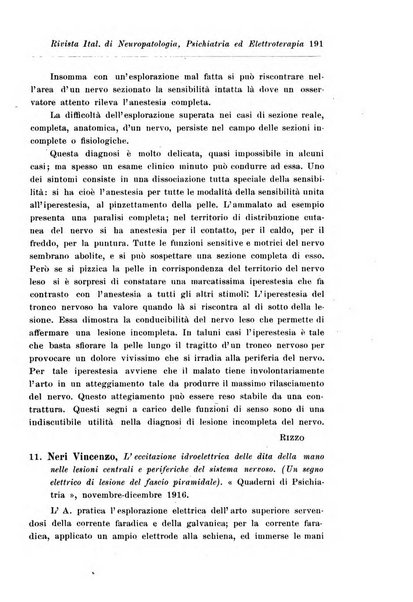 Rivista italiana di neuropatologia, psichiatria ed elettroterapia