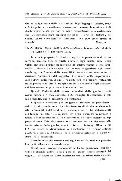 Rivista italiana di neuropatologia, psichiatria ed elettroterapia