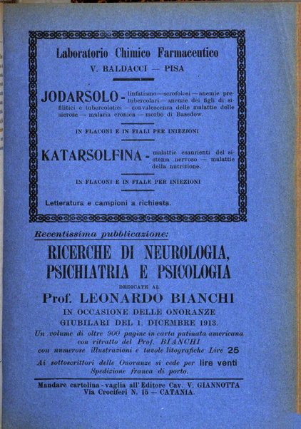 Rivista italiana di neuropatologia, psichiatria ed elettroterapia