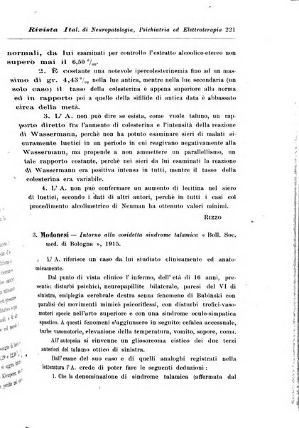 Rivista italiana di neuropatologia, psichiatria ed elettroterapia