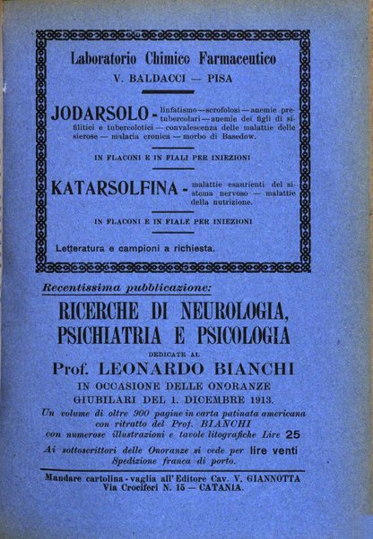 Rivista italiana di neuropatologia, psichiatria ed elettroterapia