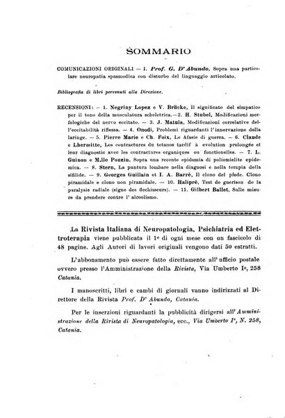 Rivista italiana di neuropatologia, psichiatria ed elettroterapia