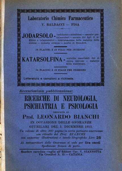 Rivista italiana di neuropatologia, psichiatria ed elettroterapia