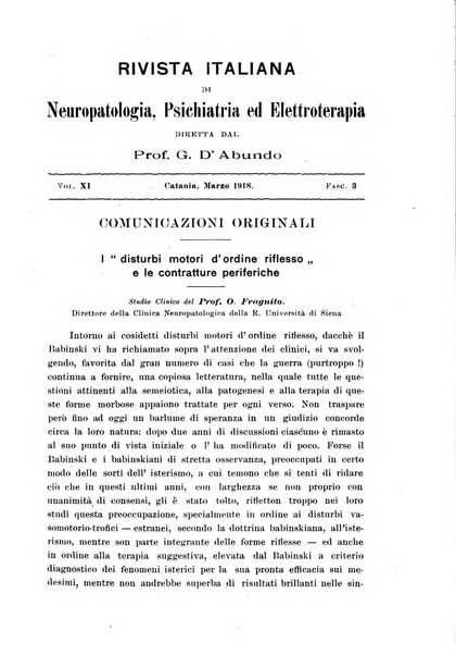 Rivista italiana di neuropatologia, psichiatria ed elettroterapia