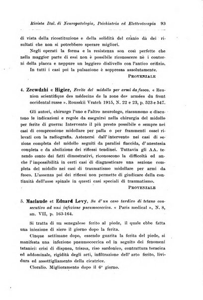 Rivista italiana di neuropatologia, psichiatria ed elettroterapia