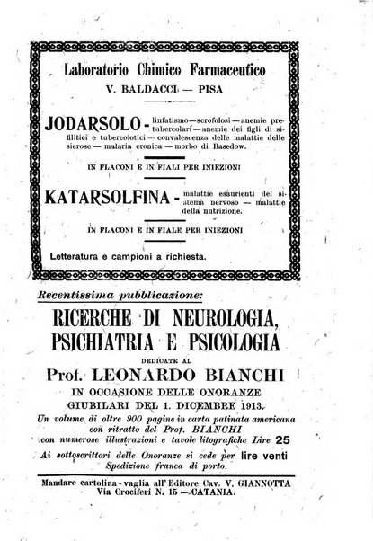 Rivista italiana di neuropatologia, psichiatria ed elettroterapia