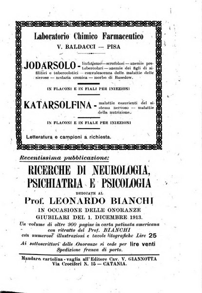 Rivista italiana di neuropatologia, psichiatria ed elettroterapia