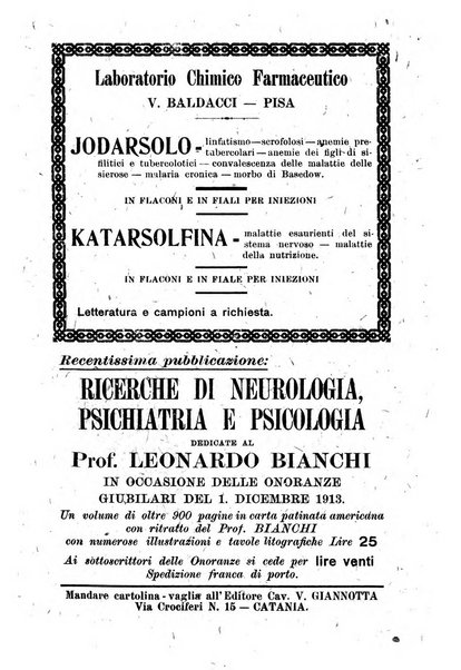 Rivista italiana di neuropatologia, psichiatria ed elettroterapia