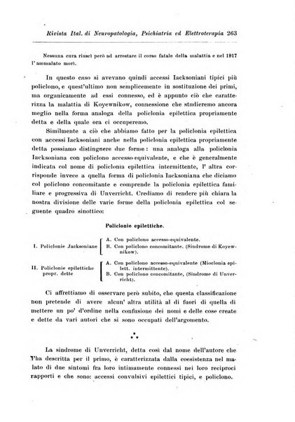 Rivista italiana di neuropatologia, psichiatria ed elettroterapia