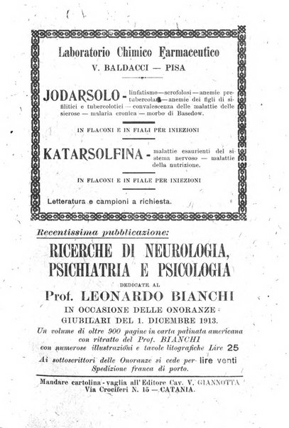 Rivista italiana di neuropatologia, psichiatria ed elettroterapia