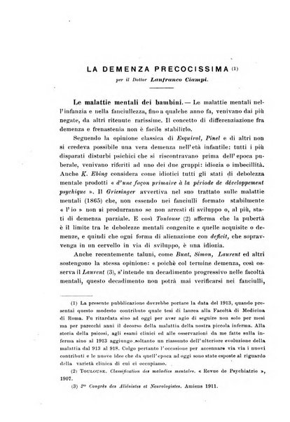 Rivista italiana di neuropatologia, psichiatria ed elettroterapia