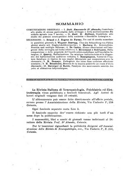 Rivista italiana di neuropatologia, psichiatria ed elettroterapia